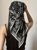 Foulard Estivo Grande a Triangolo Retrò: Foulard e Fascia per Fianchi Versatili da Donna in Stile Coreano