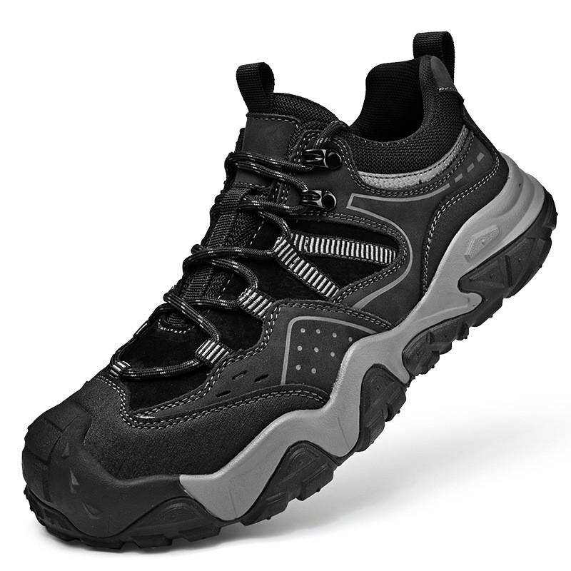 Mens Lightweight Hiking Boots Outdoor Trail Shoes Breathable Mesh Upper Durable Rubber Sole