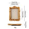 Victoria-Style Retro Resin Photo Frame Ornament - Light Luxury Badge Display Stand for Photo Props