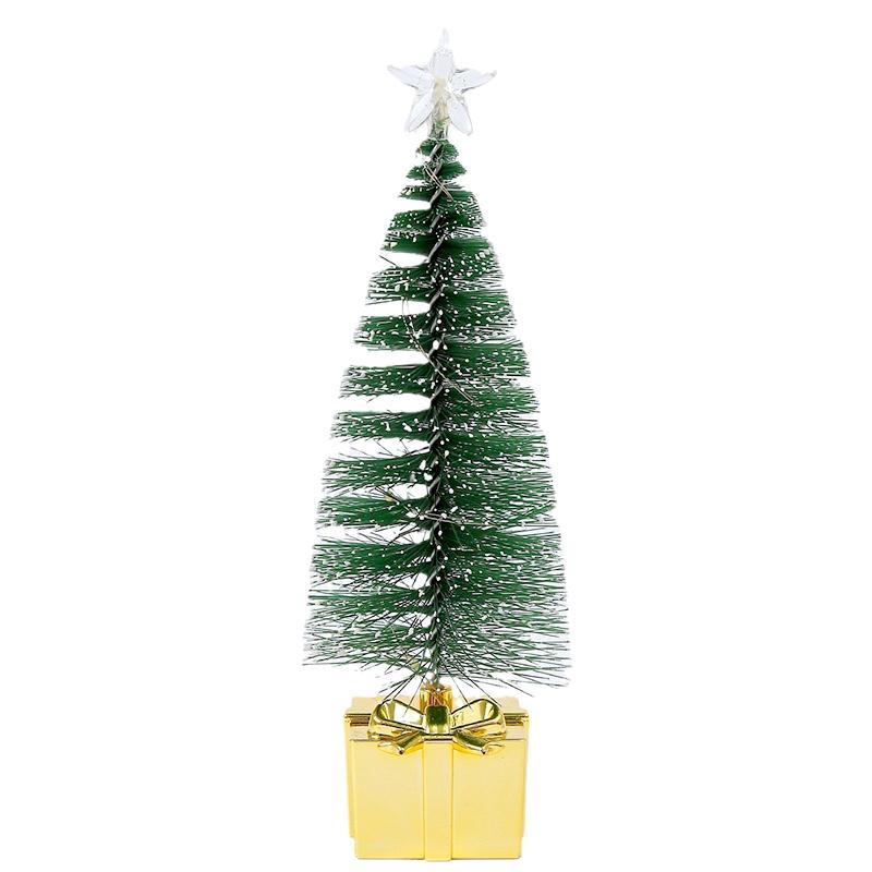 1Pc Night Light New Year Party Christmas Tree Mini Colorful Luminous Xmas Tree DIY Home Decor Candle Lamps Ornaments LED