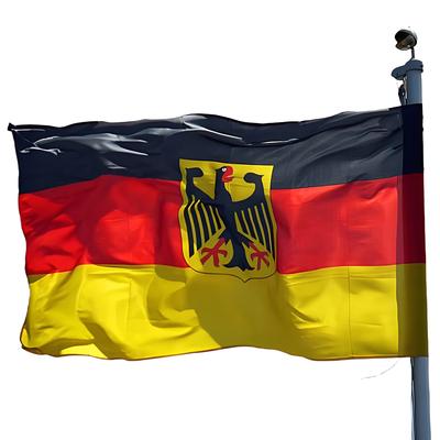 Γερμανία Deutschland Ιπτάμενο Μπάνερ με Μεταλλικά Κρίκια Σημαία Εθνικού Εμβλήματος Γερμανίας Πολυεστερικό Κρεμαστό Σημαία Εθνικού Εμβλήματος Γερμανίας