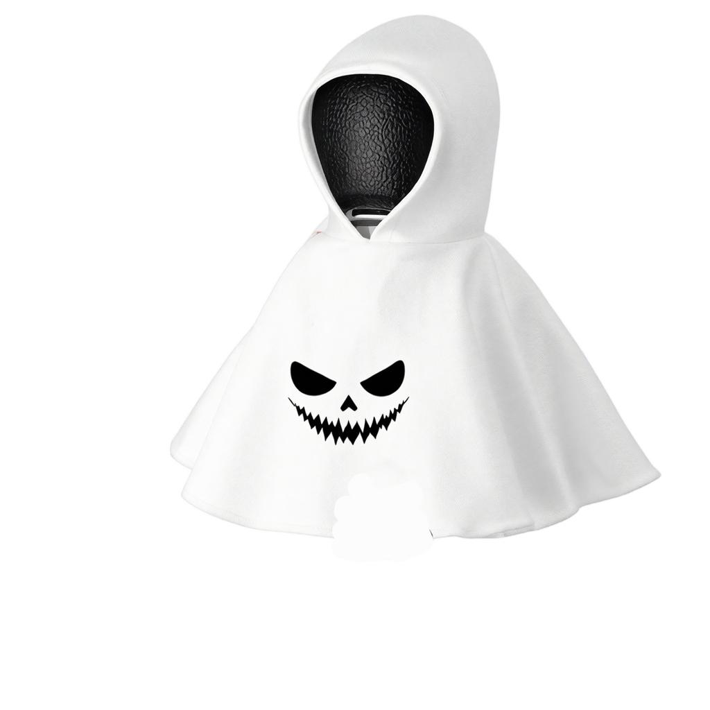 Halloween Ghost Gear Shift Cover Hooded Design Car Manual Transmission Protector Accessory Fit Most Vehicles