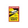 ''pack 3 Autocollants ''''angles Morts'''' Pour Bus 17x25cm''