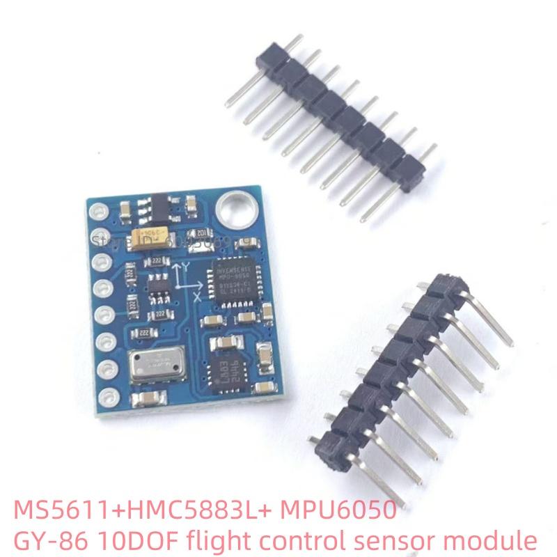 In Stock.GY-86 10DOF Module MS5611 HMC5883L MPU6050 Chip Flight Control Sensor Module 3-5V