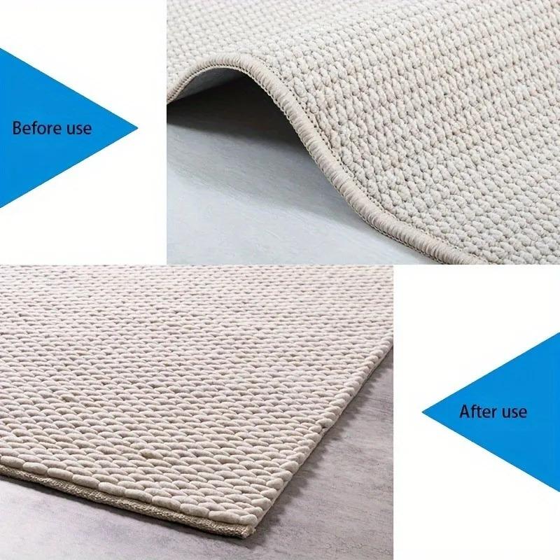1PCS Reusable Black Double-sided Carpet Fixing Patches, Anti Curling and Anti Slip, Suitable for Carpets and Floor Mats