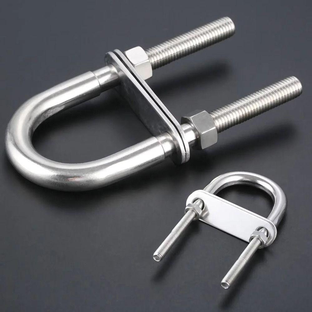 1Pcs Bow Stern Boat Hardware Metal Eye Rope Rigging New Marine U-bolt Yacht Accessories