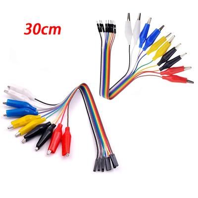Male And Female Set Medium Size Crocodile Testing Line Clamp Logic Analyzer Color DuPont Line Revolution Clamp
