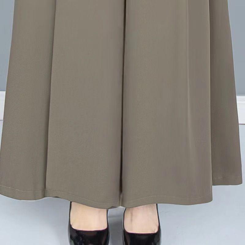BOGO Summer Drapey Skirt Pants - New Chinese Style, Lightweight, Large & Plus Size Women's Casual Slimming Trousers
