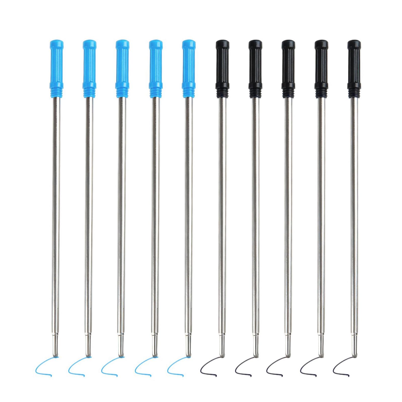 10Pcs Metal Ballpoint Pens Refills Replaceable Ink Pen Refill for Pens 1.0mm Point Pen Refills Ball Points Pen Refills