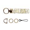 Multi Functional Zinc Alloy Keychain Hair Tie Phone Strap With Stylish Fabric Scrunchie Key Holder For Everyday Carry