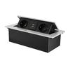 Slow-Rise Pop-Up EU/US/DE Power Multimedia Desk Socket with USB for Conference Tables