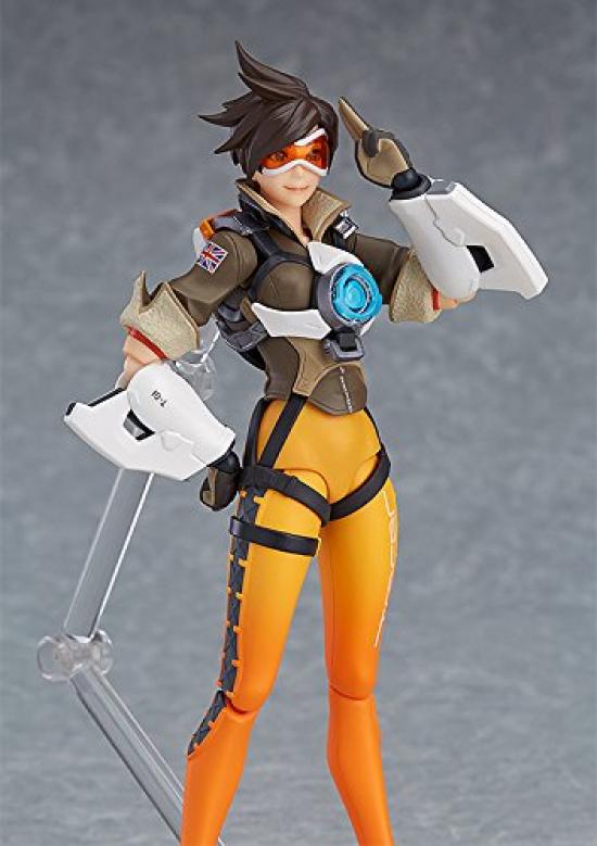 Figurină mobilă pictată Overwatch Tracer, fără scară, ABS și PVC