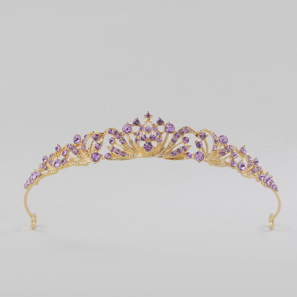 High-End European Crystal Queen Bridal Headgear Crown Princess Crown Wedding Hair Accessories Wedding Dress High-End Sense Accessories