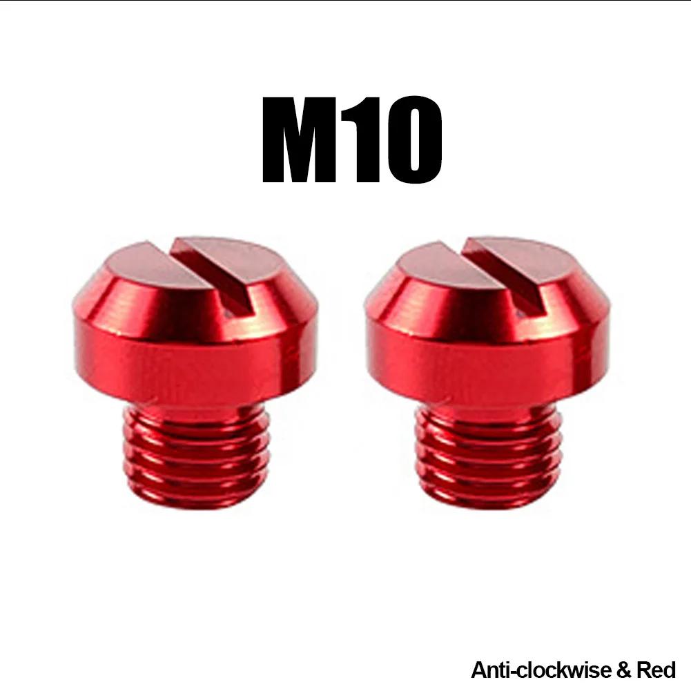 2Pcs Motorcycle M8 M10 CNC Aluminum M8 Rear View Mirror Hole Plugs Screws Rearview Mirror Anti-Rust Holder