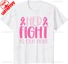 Her Fight Our Fight Breast Cancer T Shirt For Unisex Wounisex Kids Family Support Survivors Pink Ribbon Tee Cotton Ighter Apparel