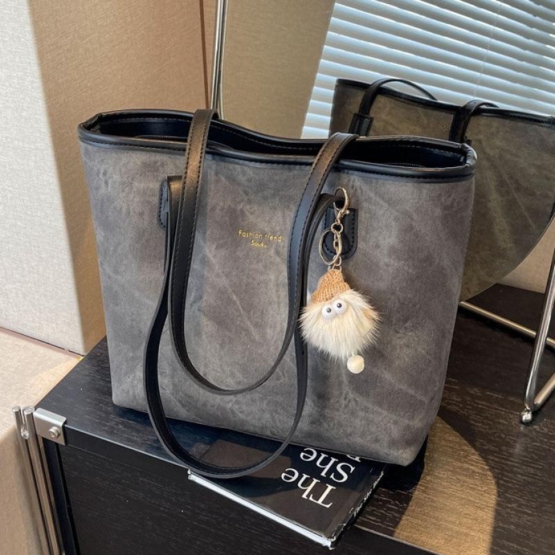 Women's Autumn/Winter Large Capacity Zipper Tote and Shoulder Bag