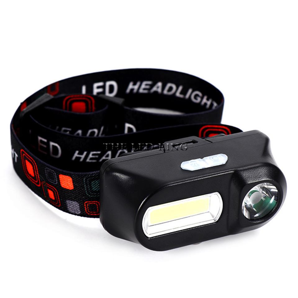 Led Headlamp XPE+COB Headlight Head Torch Flashlight Head Lamp For Outdoor Fishing Hunting