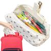 1pc Bowknot pencil case, with zipper portable stationery case storage bag ,large capacity fashionable pencil case study supplies