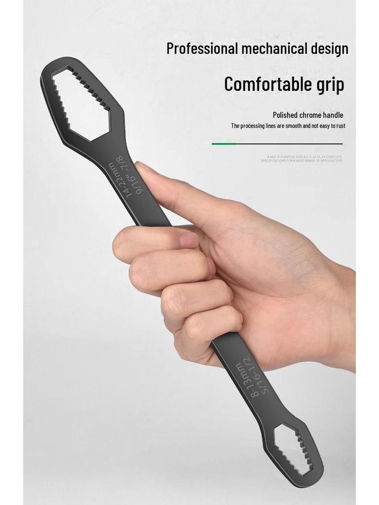 Universal Self-Tightening Double-Head Plum Wrench 8-22mm – Multifunctional Household Tool
