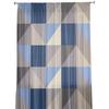 Geometric Triangle Tulle Curtains For Living Room Sheer Curtains For Bedroom Kitchen Window Curtain