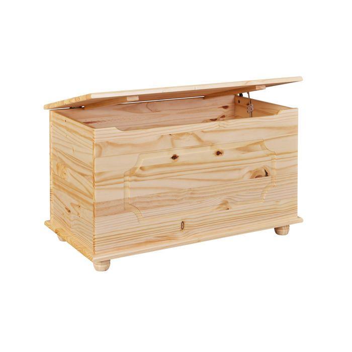 Inter Link Coffre EMEL naturel bois massif