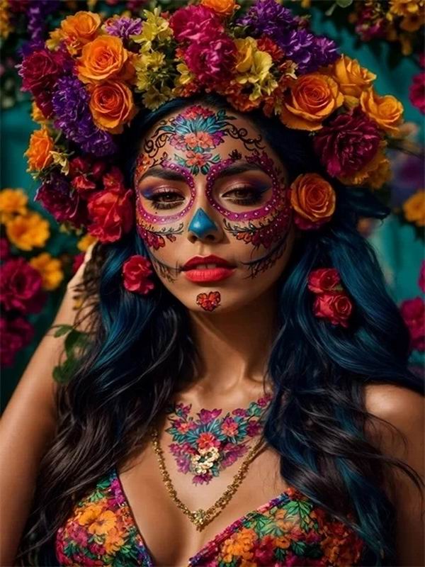 Diamantová malba Nová kolekce 2024 African Woman Diy Plně Čtvercový kulatý vrták Kamínkové vyšívání Fantasy Girl Mozaika Sady křížkového stehu