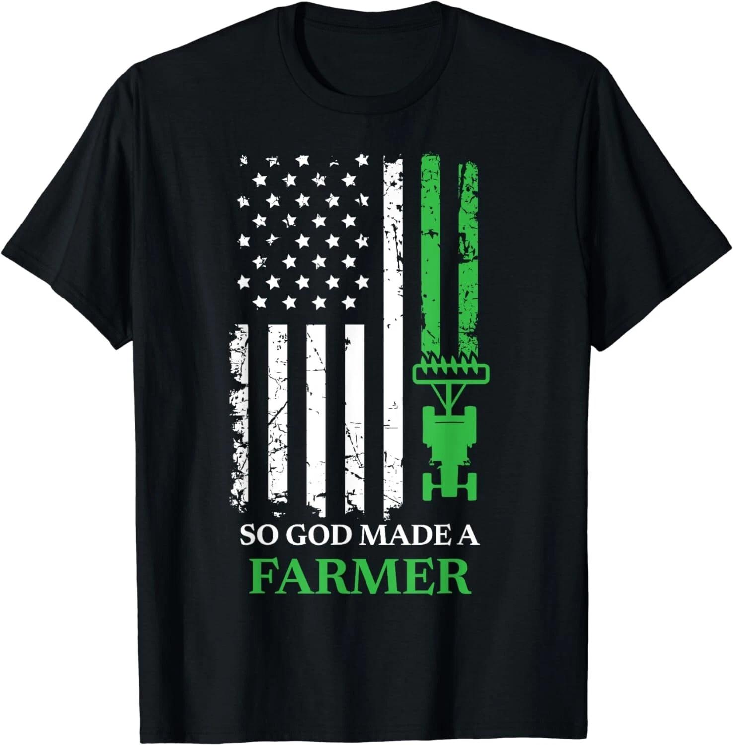So God Made A Farmer, Farming Farmer Gift Unisex T-Shirt 3XL