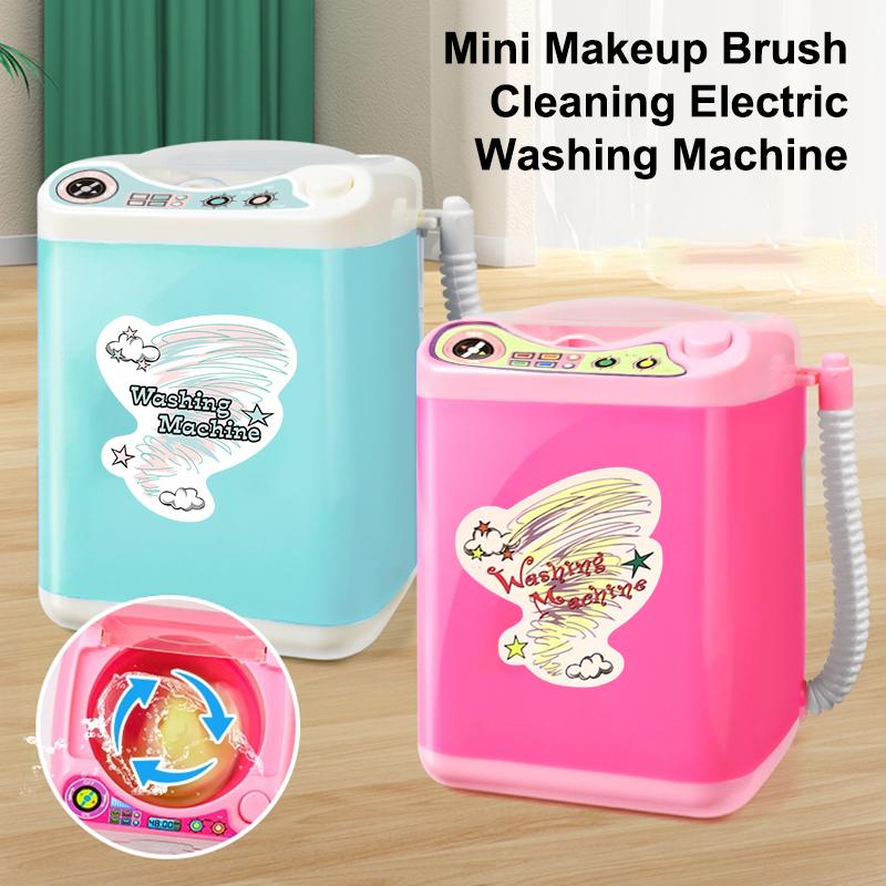 Mini Powder Puff Child Sponge Electric Washing Plastic Makeup Tools Cleaning Machine Cleanser Dry And Wet Dual Use Powder