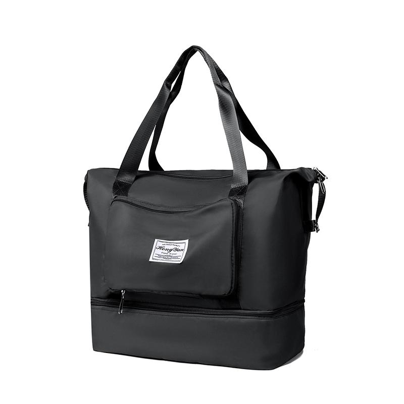 Large Capacity Foldable Travel Duffel Bag Multifunctional Oxford Storage Bag for Short Trips