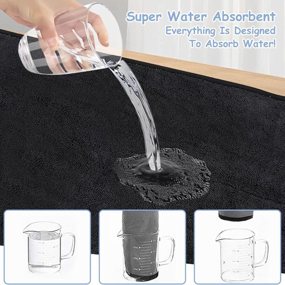 Lavetă de curățare duș din microfibră cu două fețe, prosop nou pentru uscat mașina, prosop nou pentru uscat baia