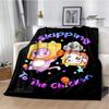 Lankybox Foxy Boxy cute Printed blanket picnic blanket Flannel Warm blanket Soft Cozy Blanket Home travel blanket Birthday Gift