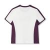 FILA Color Block Fashion Versatile Knit Short Sleeve Regular T-Shirt Women tops Cloud-Mushroom-White F11W519101FWT