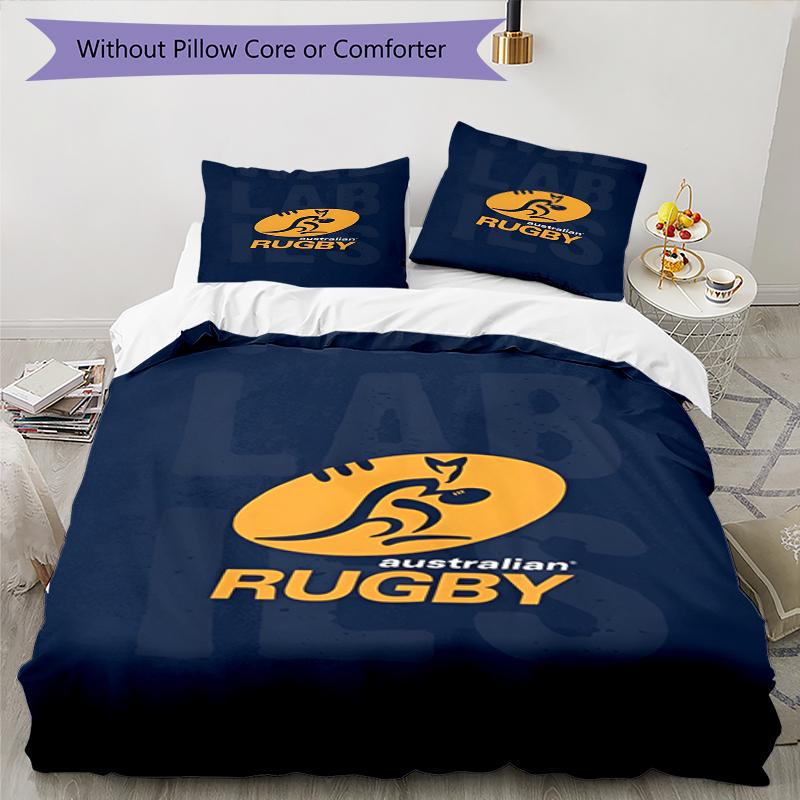 3pcs Wallabies Bedding Set Duvet Cover Closure Includes 1 Duvet Cover & 2 Pillowcases, Soft and Comfortable for All Seasons.