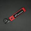 Embroidery Car Logo Key Rings Keyring Keychain For Honda NSS350 CM300 CB500 CB650R CB190 Motorcycle Decoration Accessories FL3