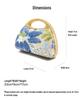 2025 Women's Embroidered Straw Sequin Handbag for Summer Outings and Picnics