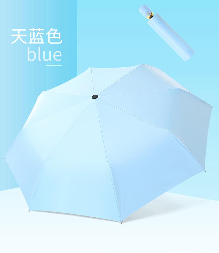 Automatic umbrella weather and rain vinyl umbrella cartoon cute sun umbrella creative Korean version of Muse tri-fold umbrella