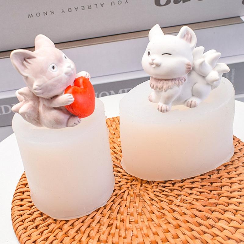 Fuchs Tier Harzform Mini Niedliche Silikonformen Epoxidharz Gießen DIY Dessert -40°~230° Celsius Temperaturbeständig