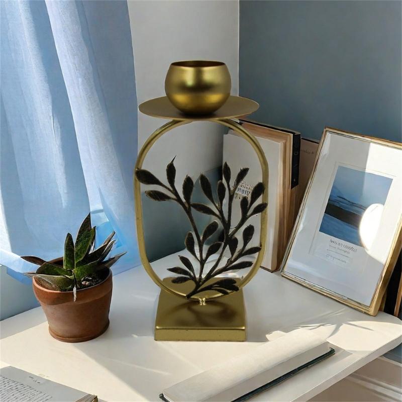 62KD Iron Candlestick Holder Holder Decorative Candlestick Holder for Home