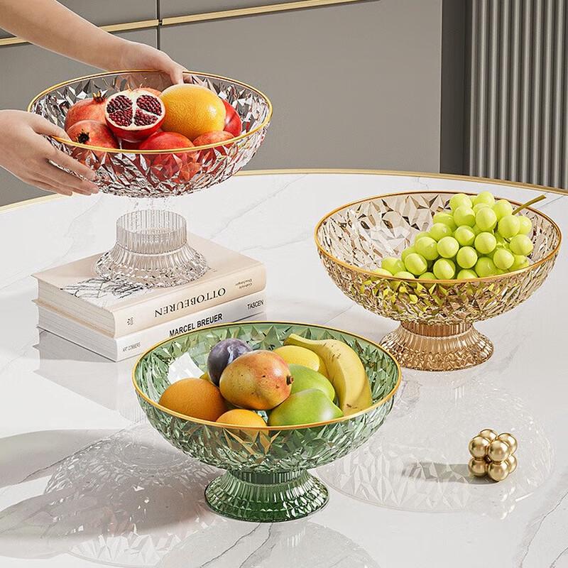 Changbaosen 28cm High-Leg Plastic Draining Fruit and Snack Plate