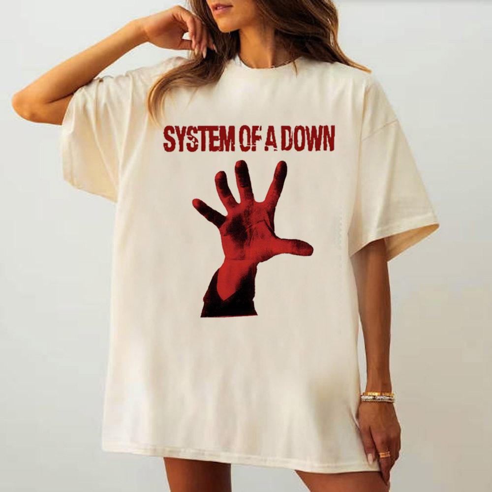 System of a Down t shirt teen Pastel Pop Culture University top tees Comfortable Punk Graphic Retro Pastel korean clothes