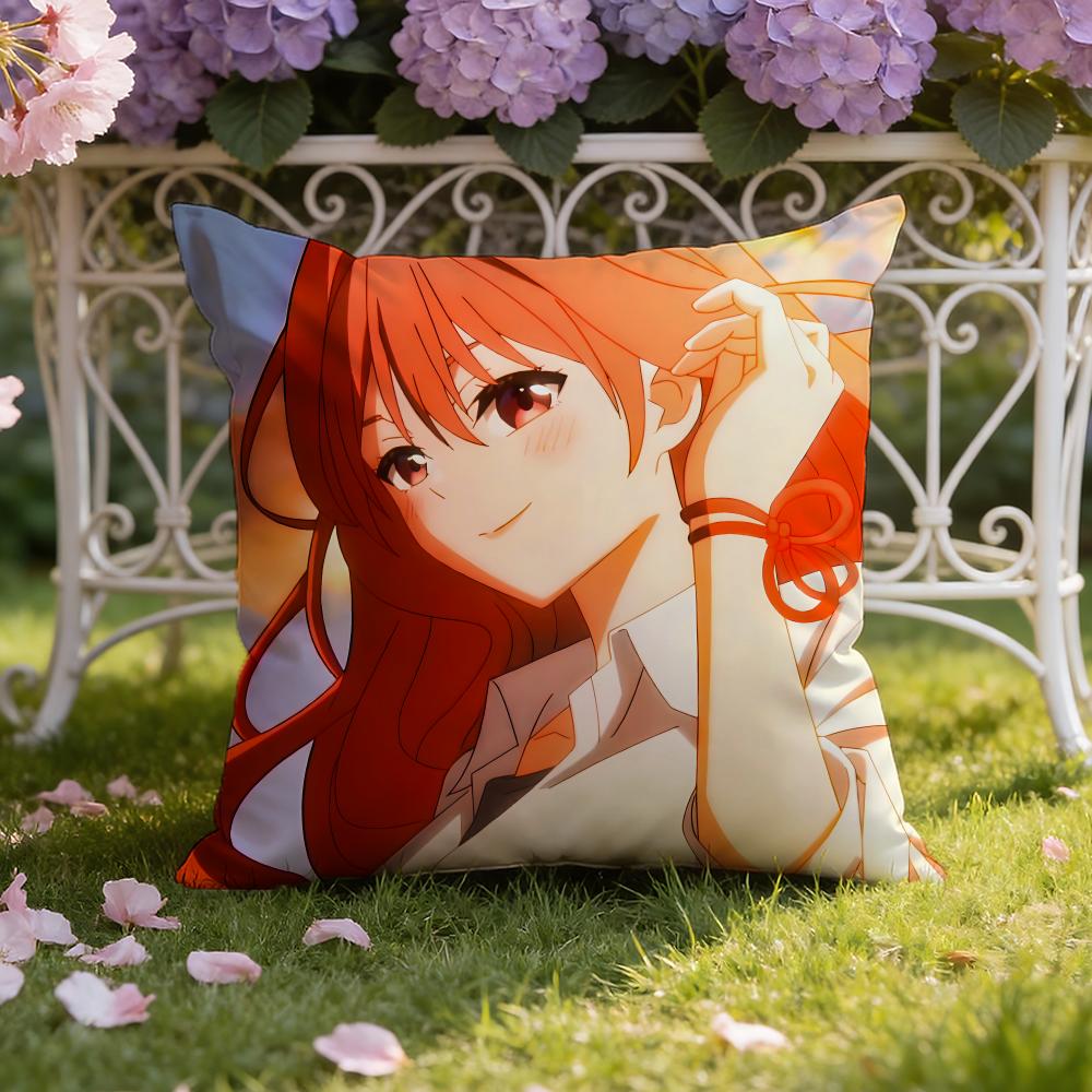 Animesan no enmusubi Cushion Cover Home & Car Dual-Scene Pillow Cover: Reversible for Premium Comfort