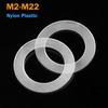 Rondelle Piane in Plastica di Nylon M2 M3 M3.5 M4 M5 M5.8 M6 M8 M10 M12 M14-M22Guarnizione Rotonda Spessa in Gomma PE Guarnizione Piana Morbida Isolante