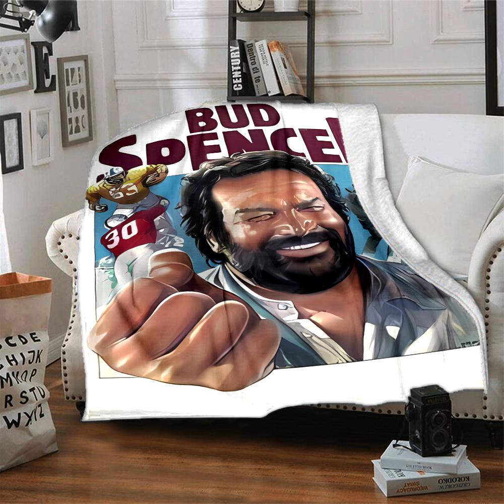 1pc Blanket - Terence Hill and Bud Spencer Print Design,Lightweight Blanket for Sofa,Bed- Soft &Warm,Gift for All Seasons