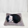 Sleeping Cat Plush Toy with Soft Faux Fur Bamboo Charcoal Bag Air Purifier Car Decor Realistic