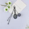 Unique Soft Plush Bag Charm Racket Ball Bag Pendant Fashionable Bags Decoration and Fun Keychain For Trendsetters