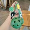 Acrylic Pickleball Racket Pendant with Lanyard Fitness Series Pendant  Bag Accessories