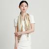12mm 100% mulberry silk high-end fashion handmade crescent edge exquisite and versatile silk scarf for women
