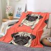 1pc Pug Blanket Warm, Cozy, And Soft, Suitable for Sofas, Beds, Cars, And Office Use.Perfect for Camping And Travel, Making It a Great Gift for Any Se