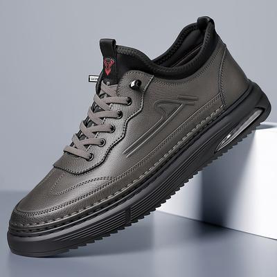 Fashion Fashion New Men's Genuine Leather Casual Shoes High-quality Sports Shoes Minimalist Men's Oxford Shoes Thick Soles Free Delivery
