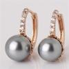 Elegant All-Season Artificial Pearl Dangle Earrings Inlaid Rhinestones Timeless Luxury Design for Daily and Special Occasions